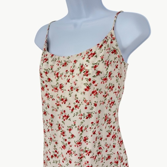 Reformation Women's Sloane Floral Midi Slip Dress | Sz Medium | Tosca Cream - Picture 7 of 16